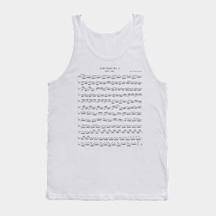 Cello Suite No. 1 BWV. 1007 J.S. Bach Tank Top